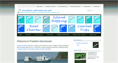 Desktop Screenshot of freedom-adventures.net