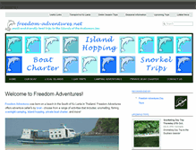 Tablet Screenshot of freedom-adventures.net